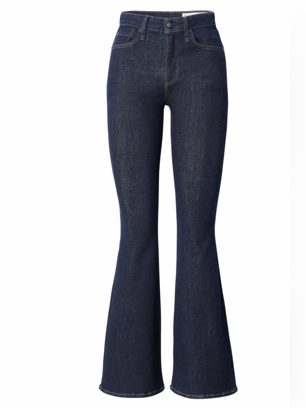 rag & bone Dark Blue High-Rise Flare Jeans